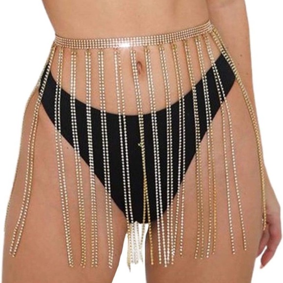 Dresses & Skirts - Barcode crystal tassel skirt - one size - never worn